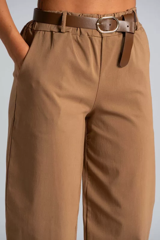 Παντελόνι Baggy Δερματίνη Ζώνη