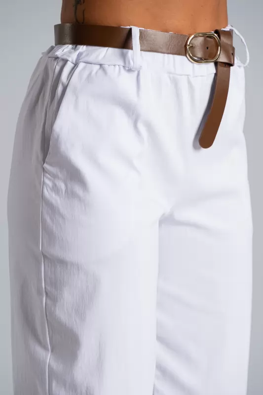 Παντελόνι Baggy Δερματίνη Ζώνη