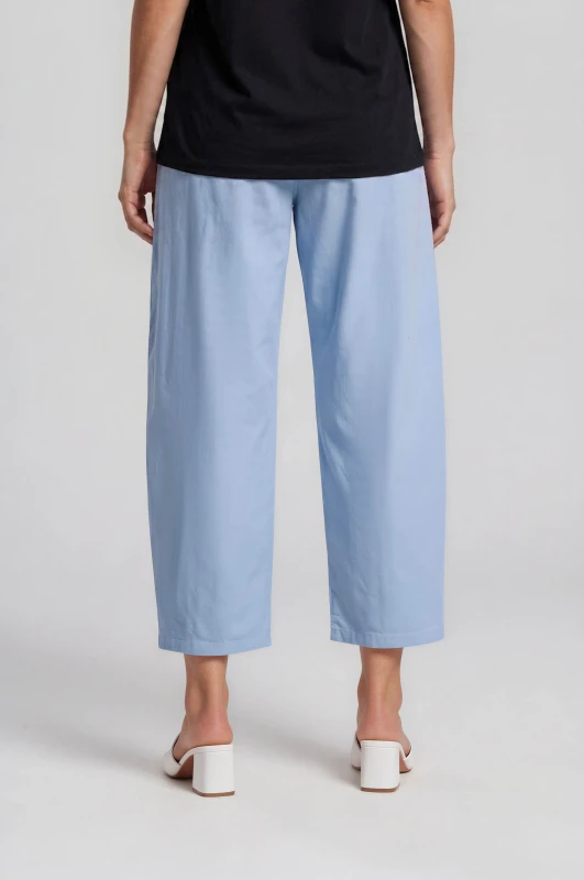 Baggy Cotton Pants Belt 