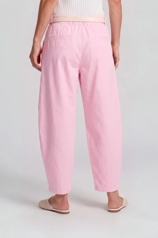 Baggy Cotton Pants Belt 