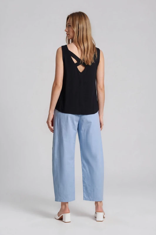 Baggy Cotton Pants Belt 