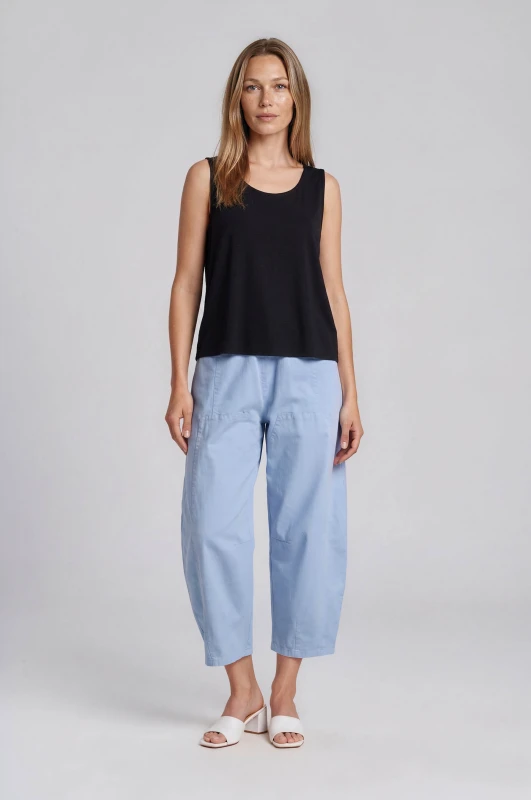Baggy Cotton Pants Belt 