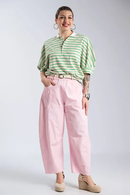 Παντελόνι Baggy Βαμβακερό Ζώνη