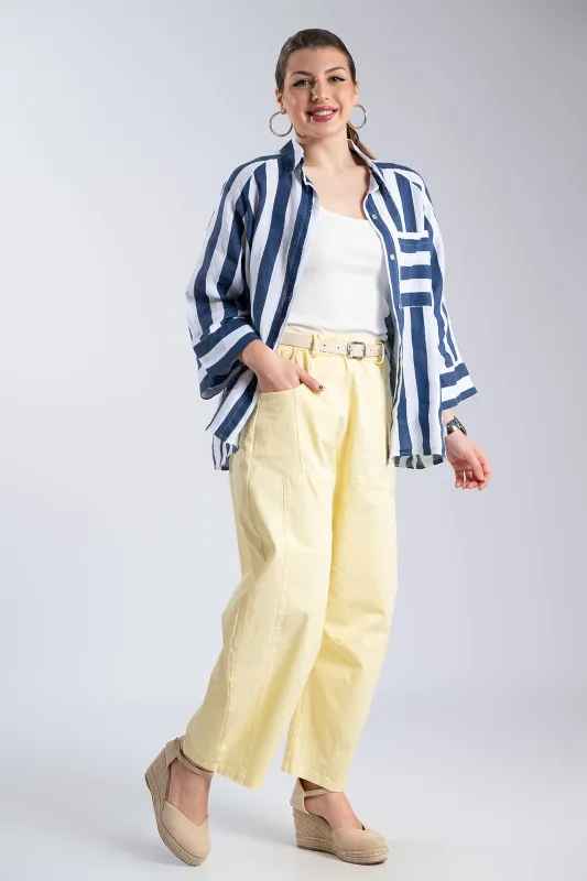 Παντελόνι Baggy Βαμβακερό Ζώνη