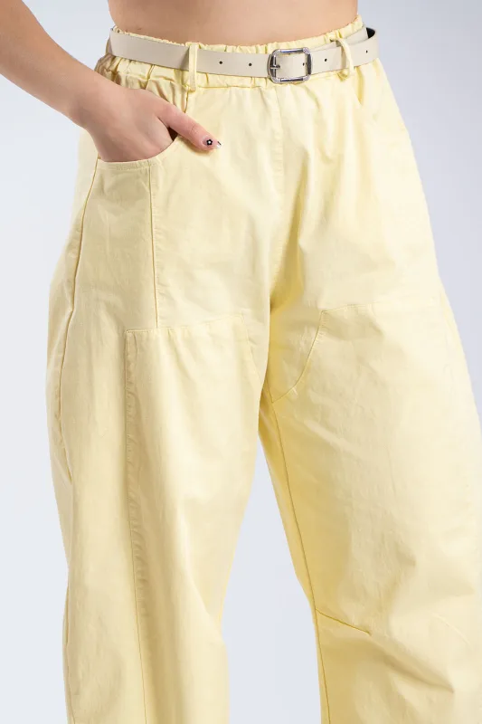 Παντελόνι Baggy Βαμβακερό Ζώνη