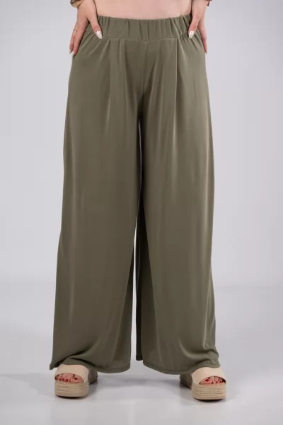 Trousers Basic Elastic Khaki
