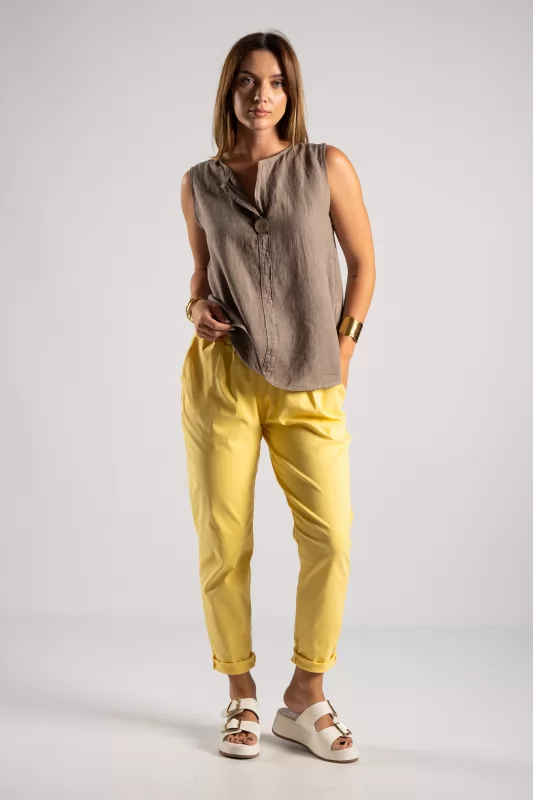 Παντελόνι Chino Oversized Μονόχρωμο