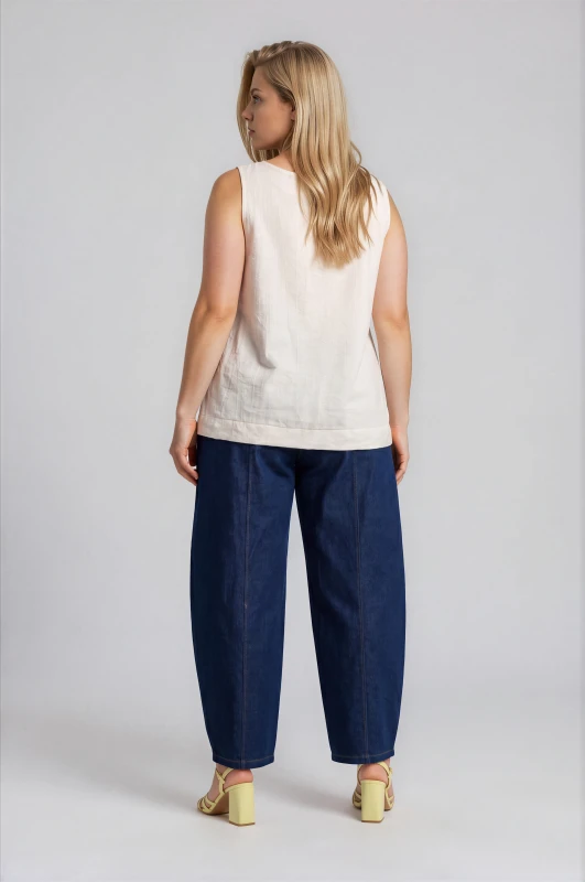 Denim Trousers Decorative Scarf