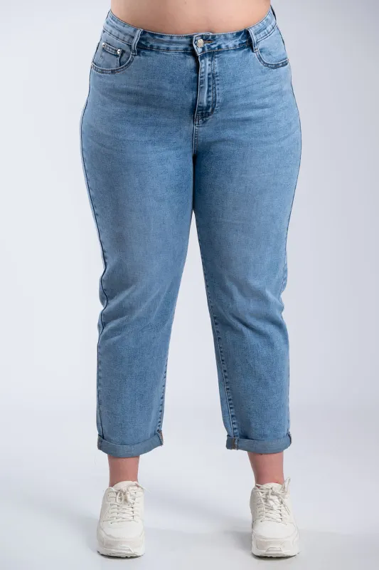 Tapered Fit Denim Pants 