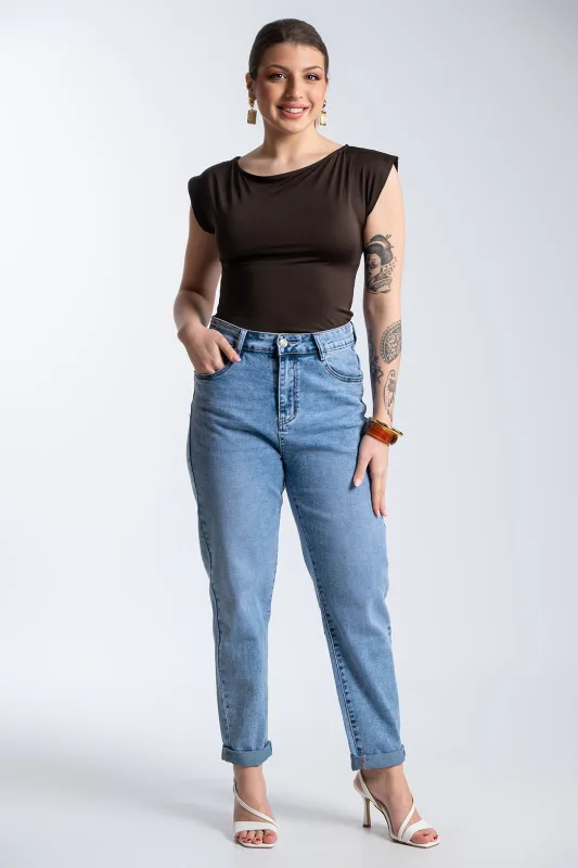 Tapered Fit Denim Pants 