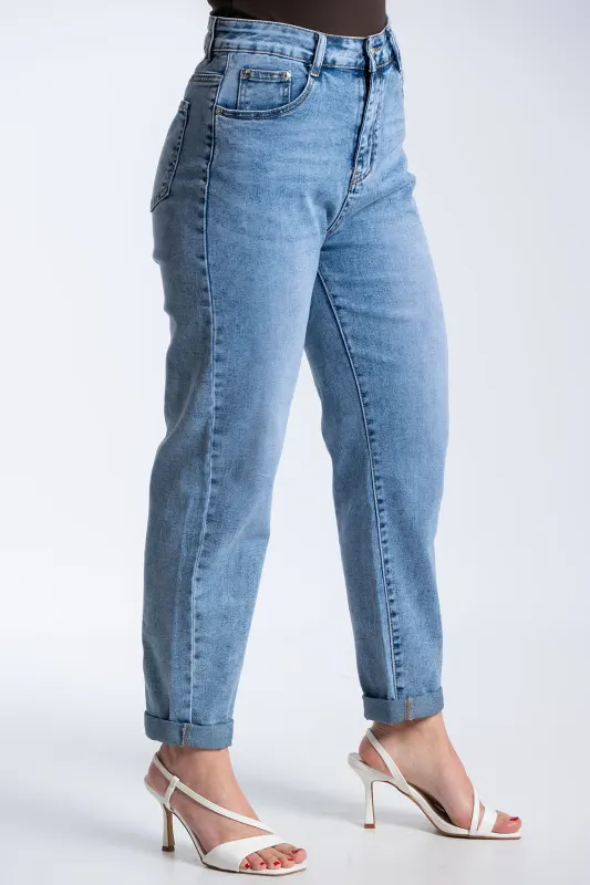 Tapered Fit Denim Pants 