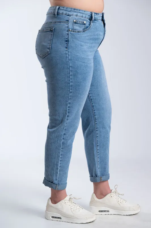 Tapered Fit Denim Pants 