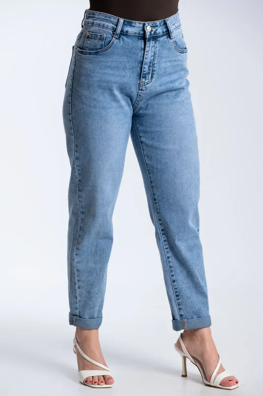 Tapered Fit Denim Pants 