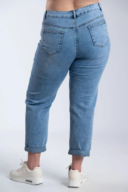 Tapered Fit Denim Pants 