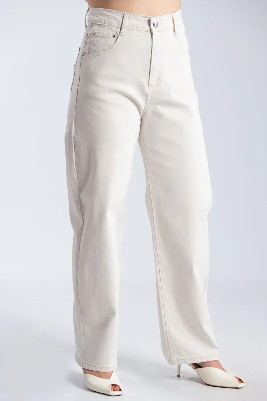 Minimal Cotton Denim Pants