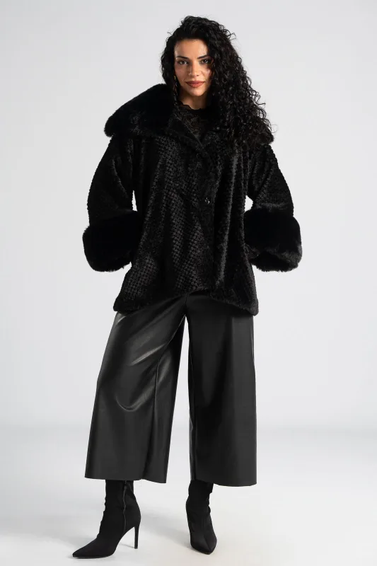 Pants Cropped Leatherette 