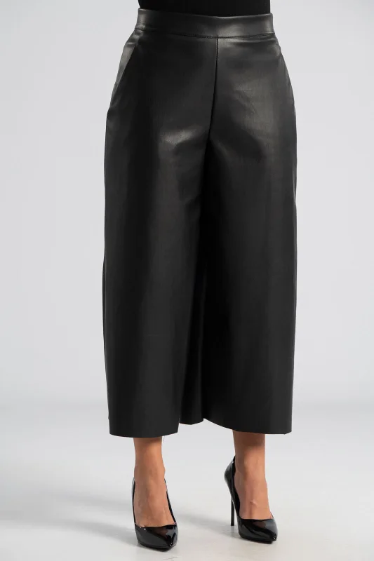 Pants Cropped Leatherette 