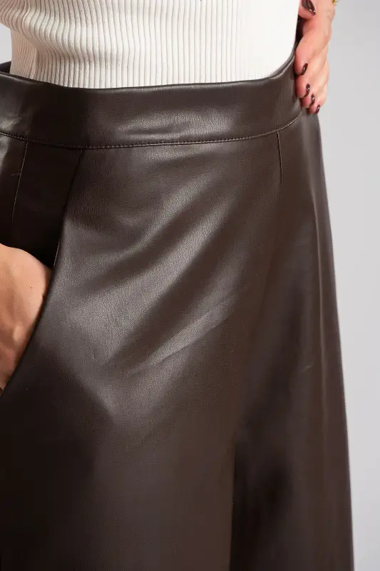 Παντελόνι Δερματίνη Cropped