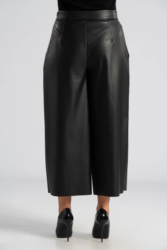 Pants Cropped Leatherette 
