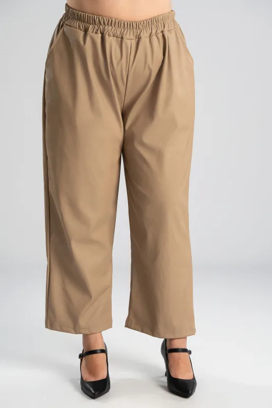 Trousers Leatherette Elastic