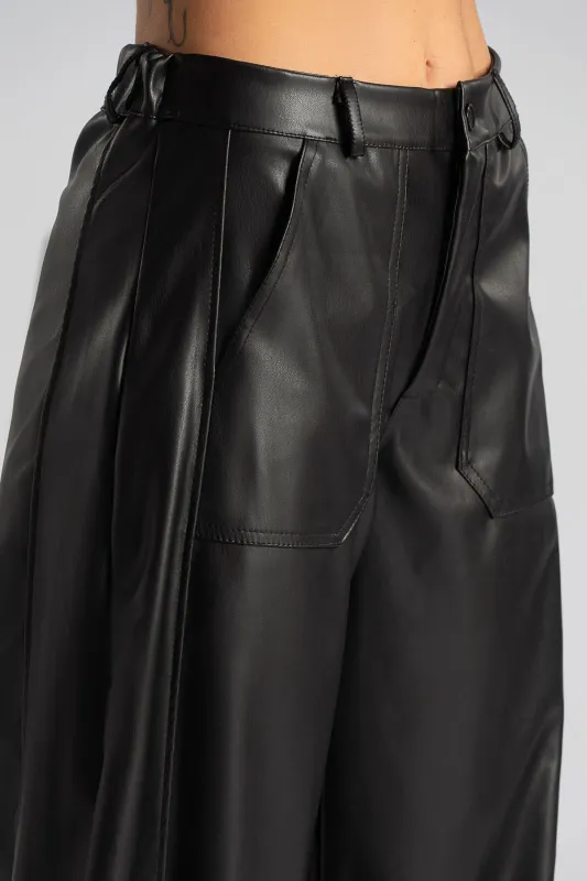 Παντελόνι Δερματίνη Μεγάλες Τσέπες