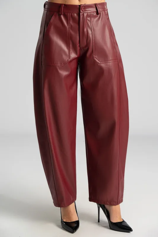 Παντελόνι Δερματίνη Μεγάλες Τσέπες