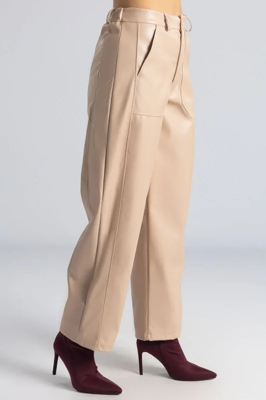 Παντελόνι Δερματίνη Μεγάλες Τσέπες