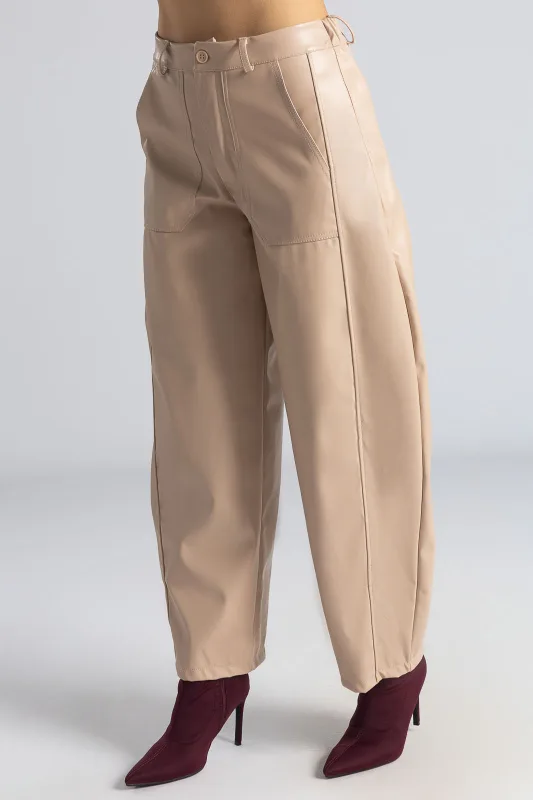 Παντελόνι Δερματίνη Μεγάλες Τσέπες