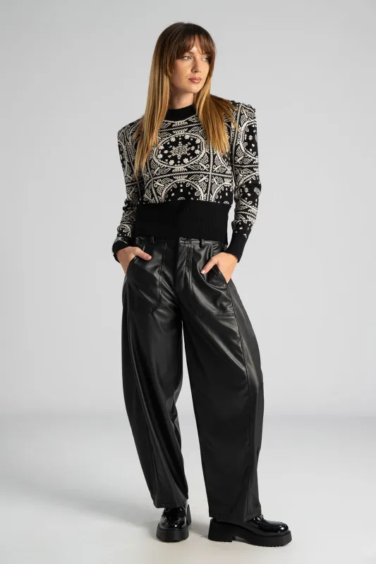 Παντελόνι Δερματίνη Μεγάλες Τσέπες