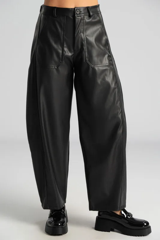 Παντελόνι Δερματίνη Μεγάλες Τσέπες