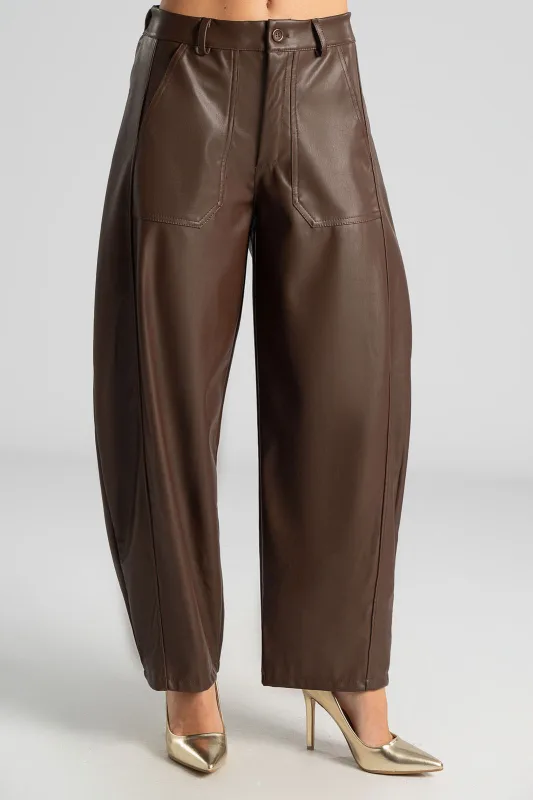 Παντελόνι Δερματίνη Μεγάλες Τσέπες