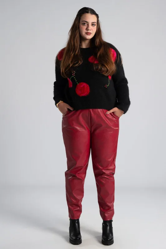 Παντελόνι Δερματίνη Πλαινές Τσέπες