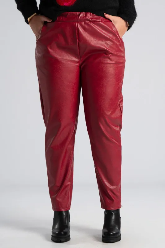 Παντελόνι Δερματίνη Πλαινές Τσέπες