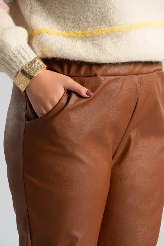 Παντελόνι Δερματίνη Πλαινές Τσέπες