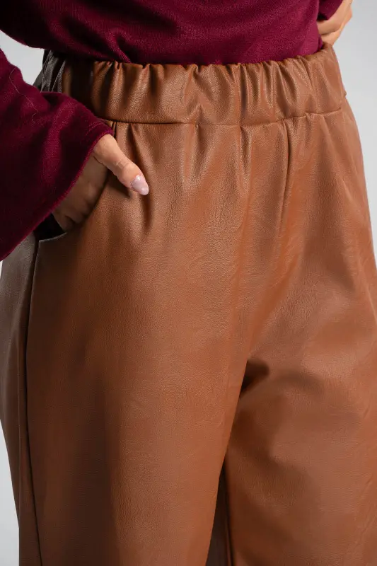 Παντελόνι Δερματίνη Πλαινές Τσέπες