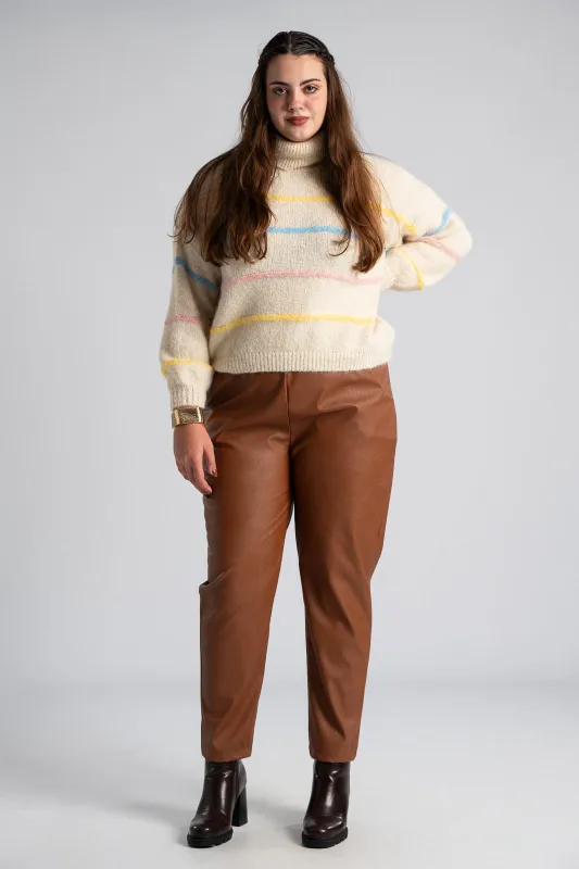 Παντελόνι Δερματίνη Πλαινές Τσέπες