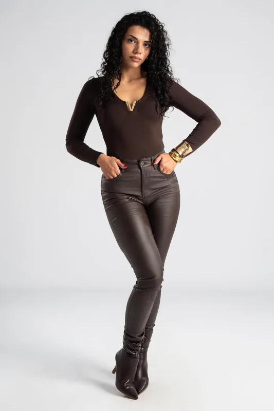 Παντελόνι Δερματίνη Skinny