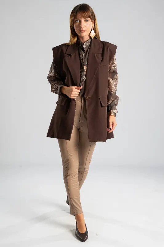 Slim Fit Leatherette Pants 