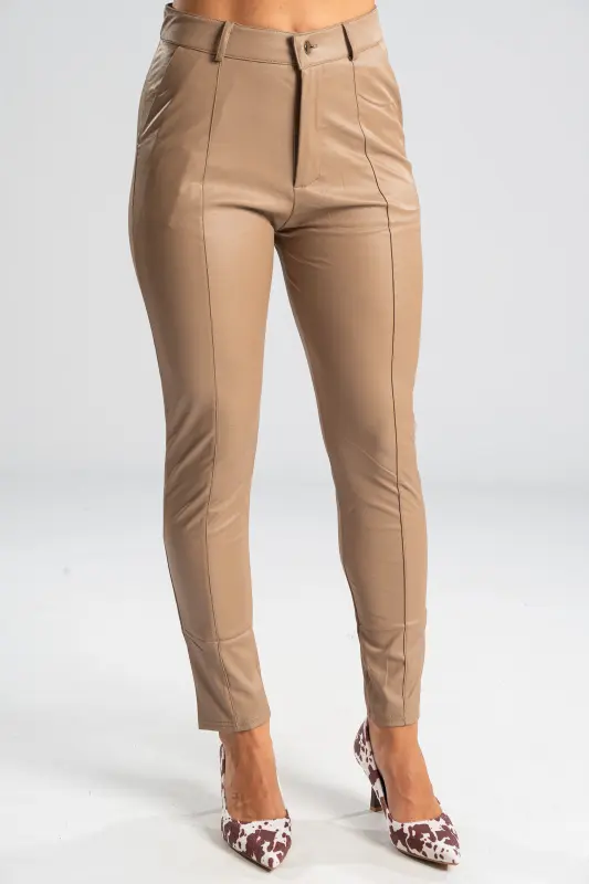 Παντελόνι Δερματίνη Slim Fit