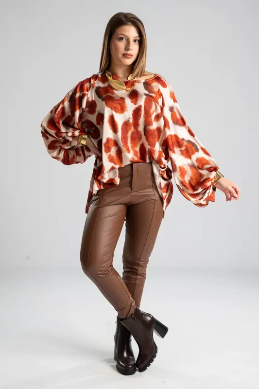 Slim Fit Leatherette Pants 