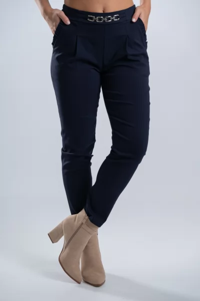 Παντελόνι Ελαστικό Αλυσίδα Navy Blue