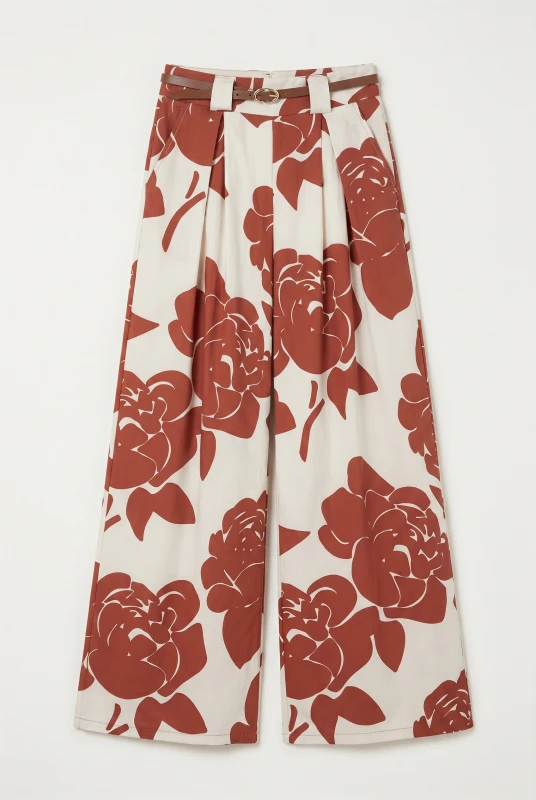 Παντελόνι Εμπριμέ Με Roses
