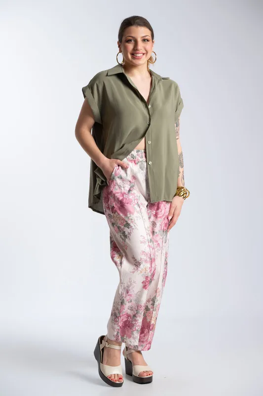 Παντελόνι Floral Λάστιχο Rosaline