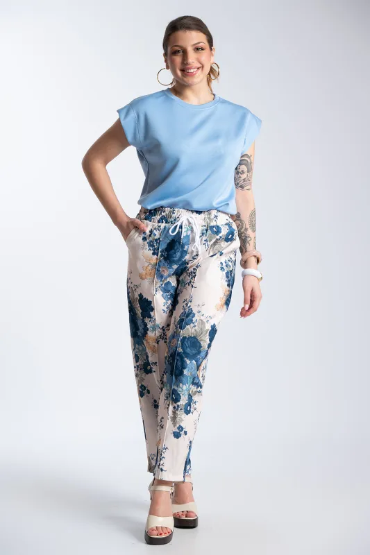 Παντελόνι Floral Λάστιχο Rosaline