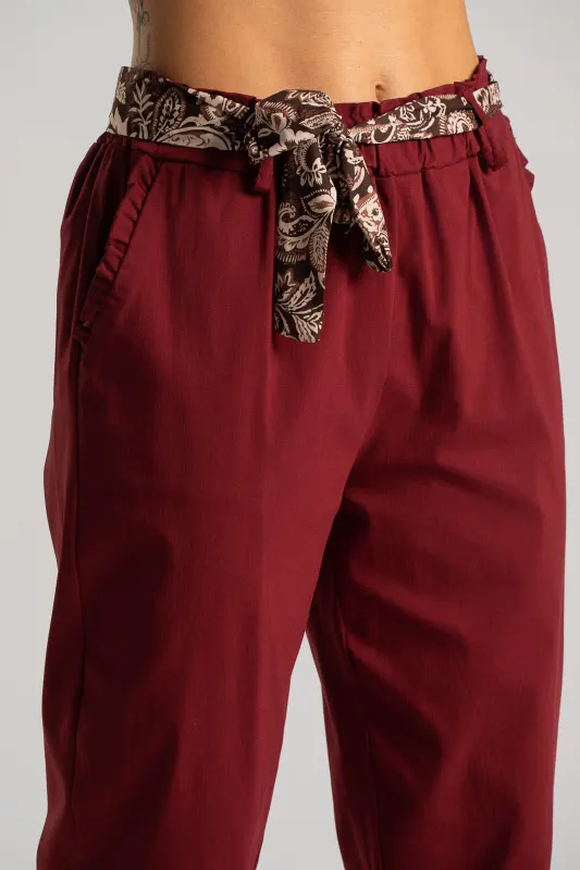 Παντελόνι Φουλάρι Βολάν Τσέπες