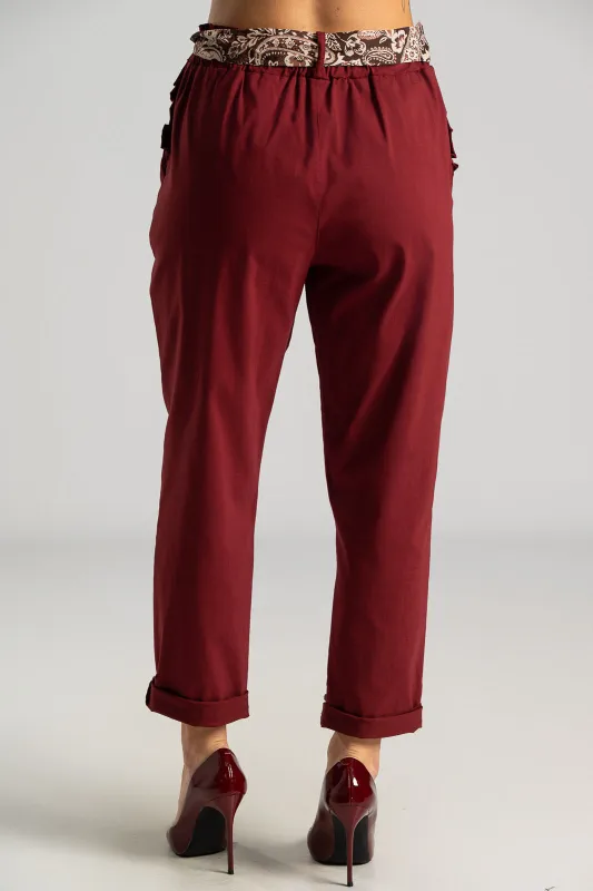 Παντελόνι Φουλάρι Βολάν Τσέπες