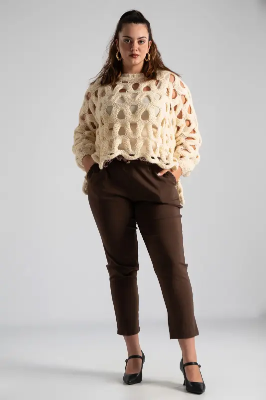 Pants Scarf Ruffles Pockets