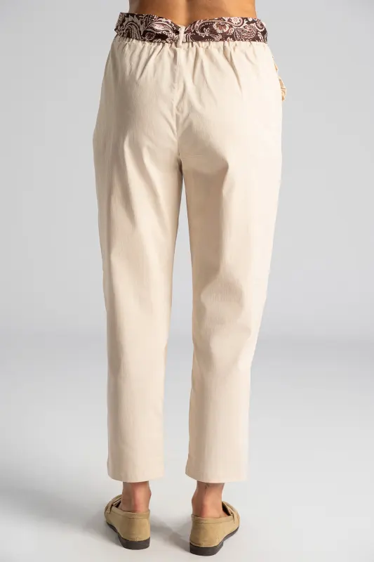 Pants Scarf Ruffles Pockets