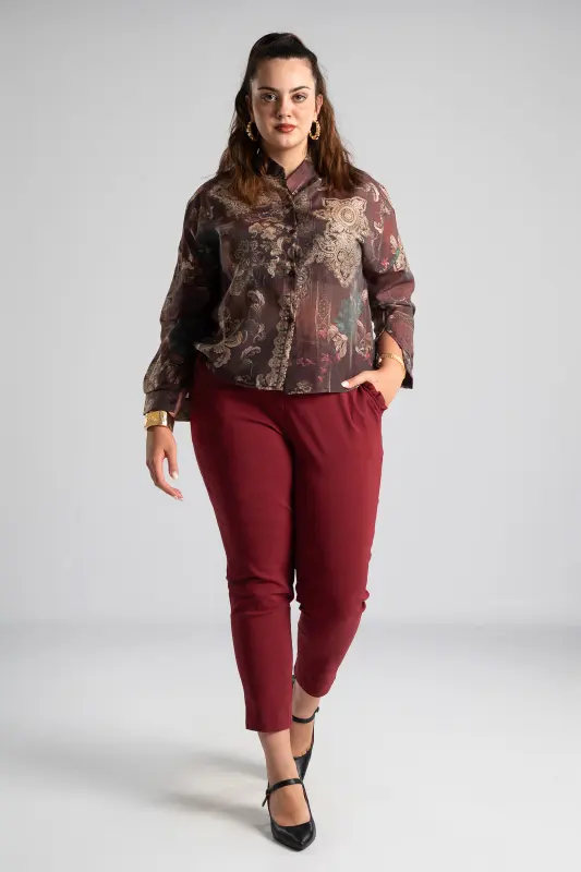 Pants Scarf Ruffles Pockets