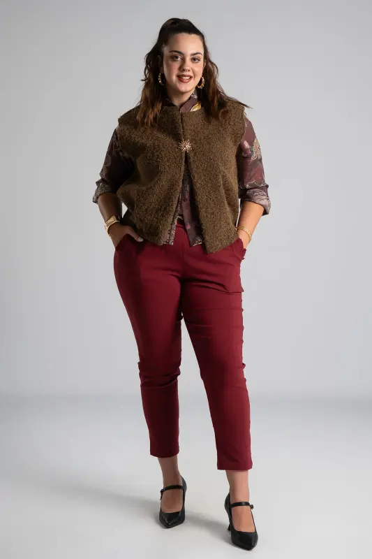 Pants Scarf Ruffles Pockets